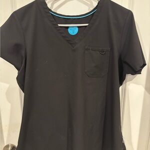 Zavate black medium/medium tall scrub set